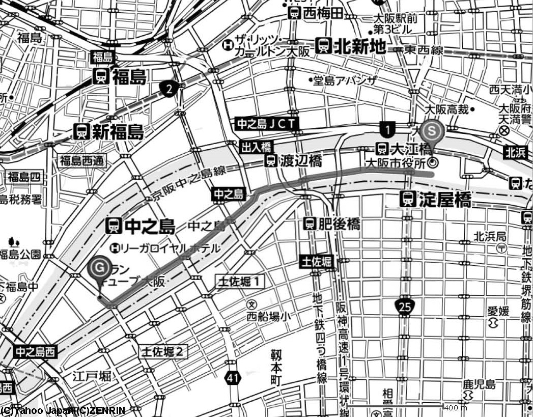 提出書類の地図欄に グーグルマップ参照 印刷済の学区地図 Yahoo 地図 モノトーン が便利 よどきかく